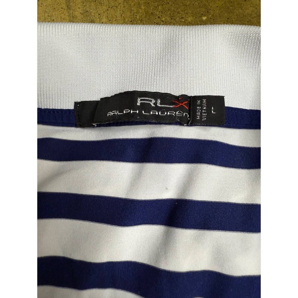 Bundle RLX Ralph Lauren Mens Striped Golf Polo Shirts, Size L, Sport, Athletic - Picture 2 of 13